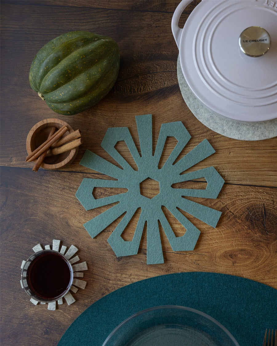 Merino Wool Snowflake Trivet
