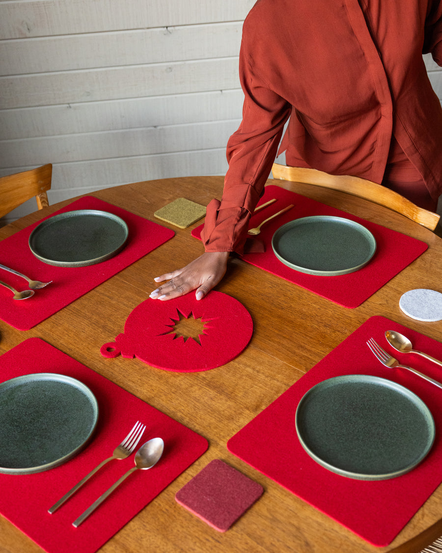 Merino Wool Bauble Trivet