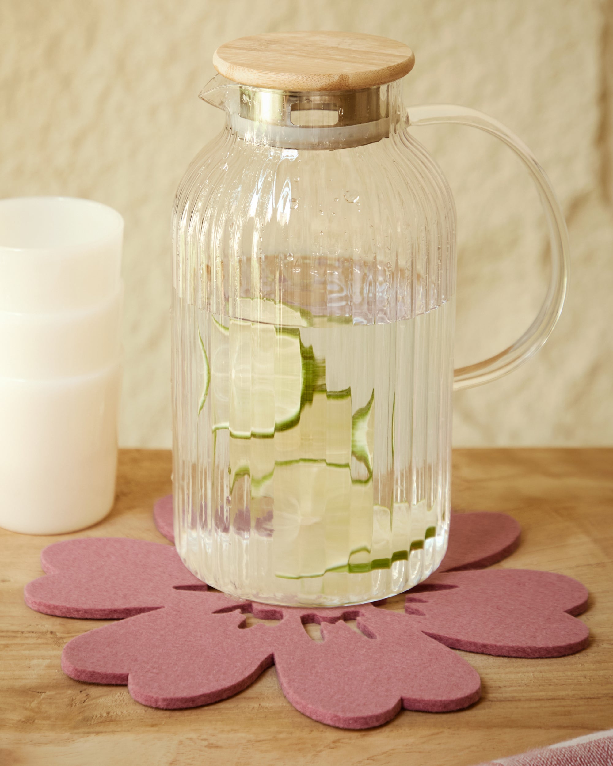 Merino Wool Hibiscus Trivet