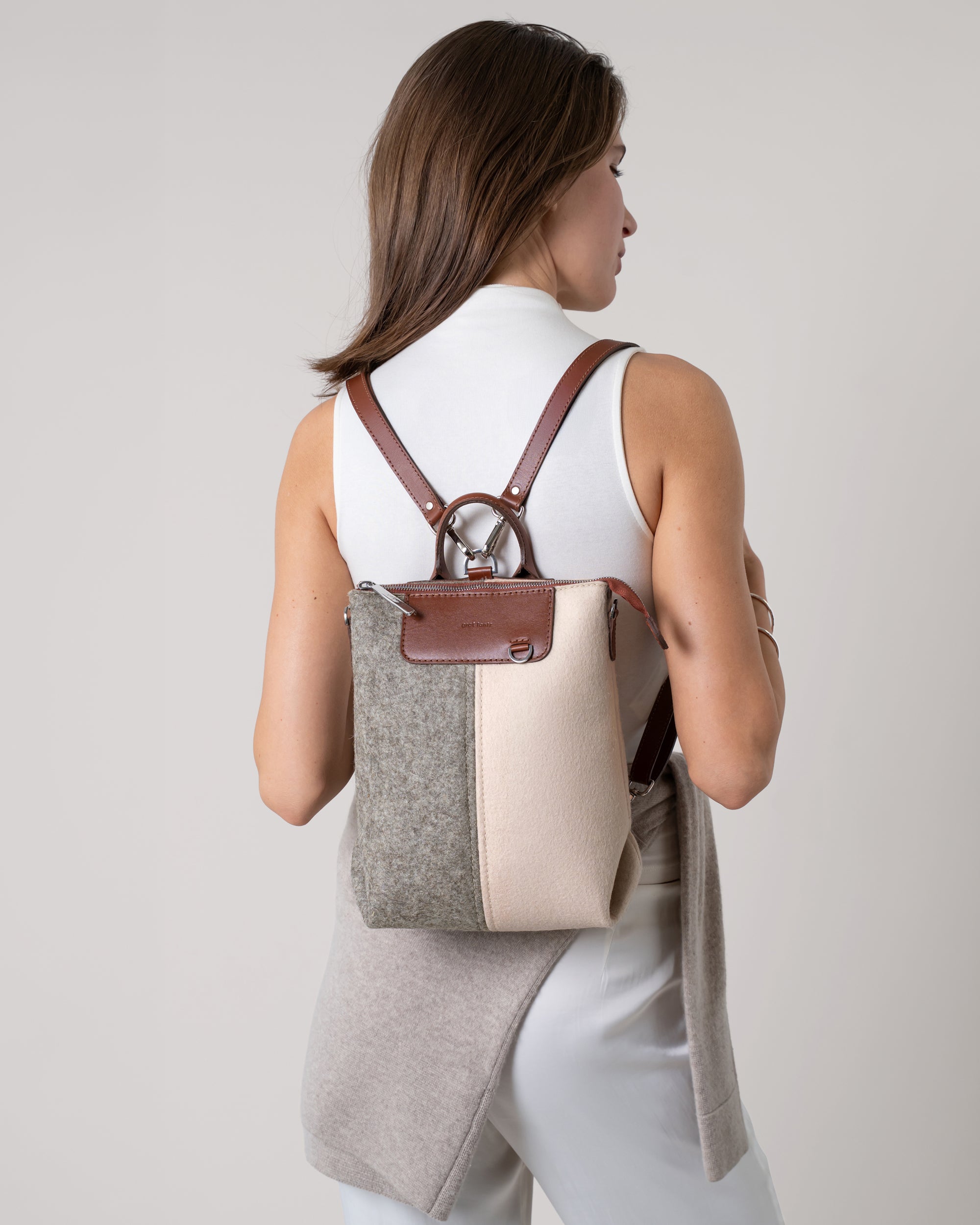 Bedford Merino Wool Midi Colorblock Backpack | Graf Lantz