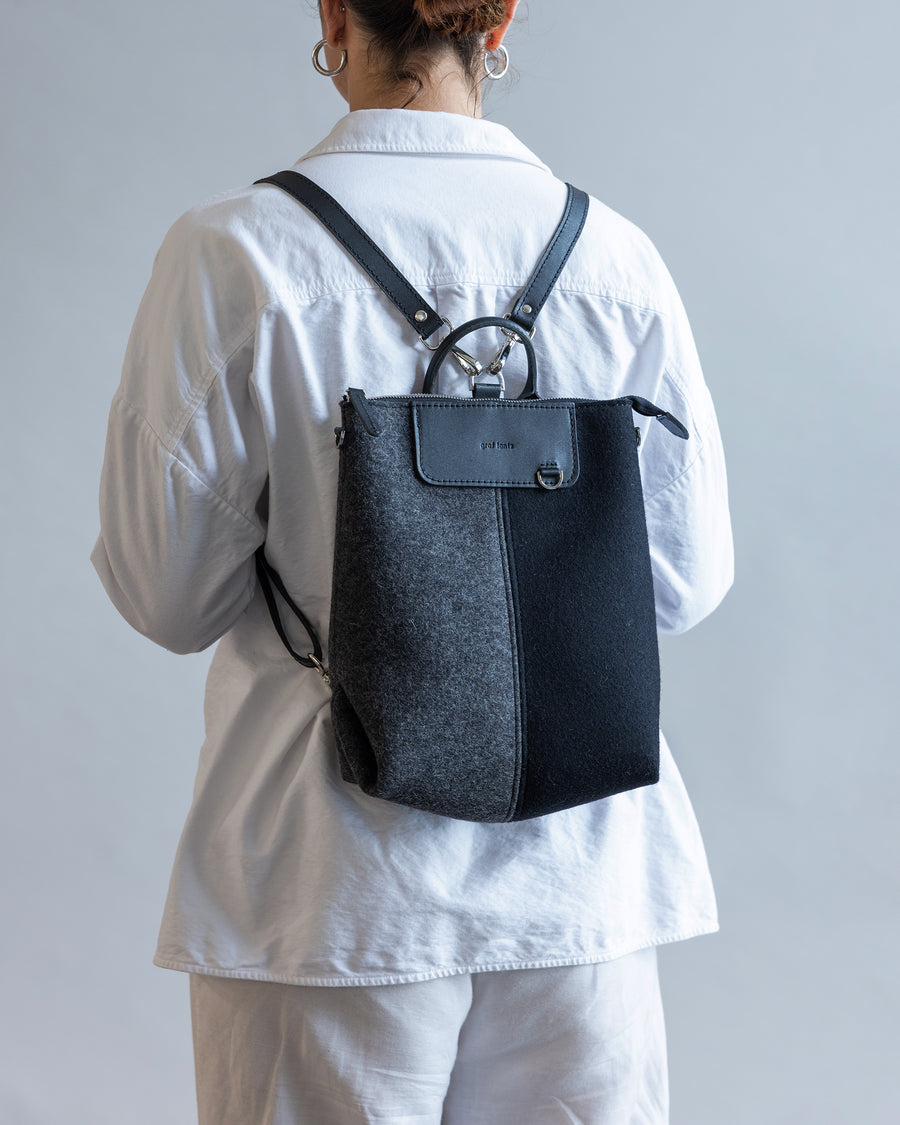 Bedford Merino Wool Midi Colorblock Backpack