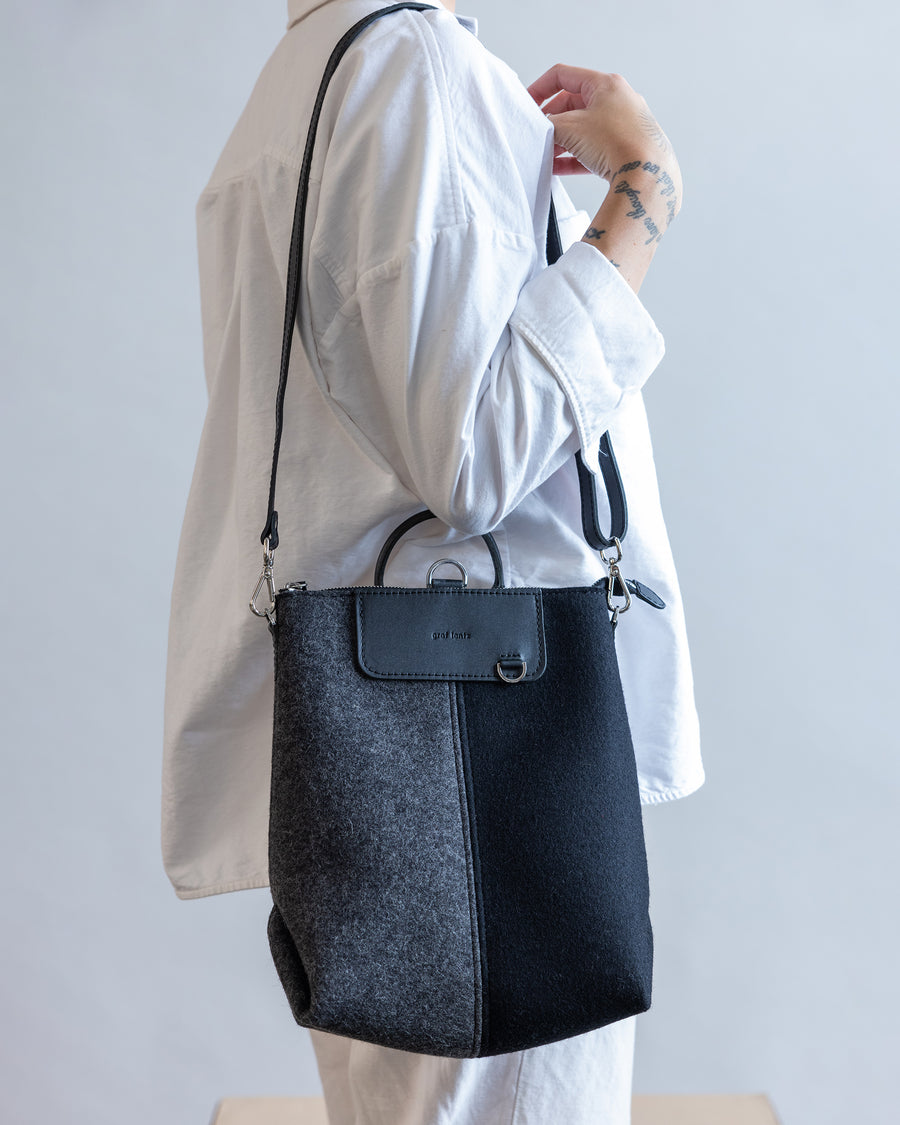 Bedford Merino Wool Midi Colorblock Backpack