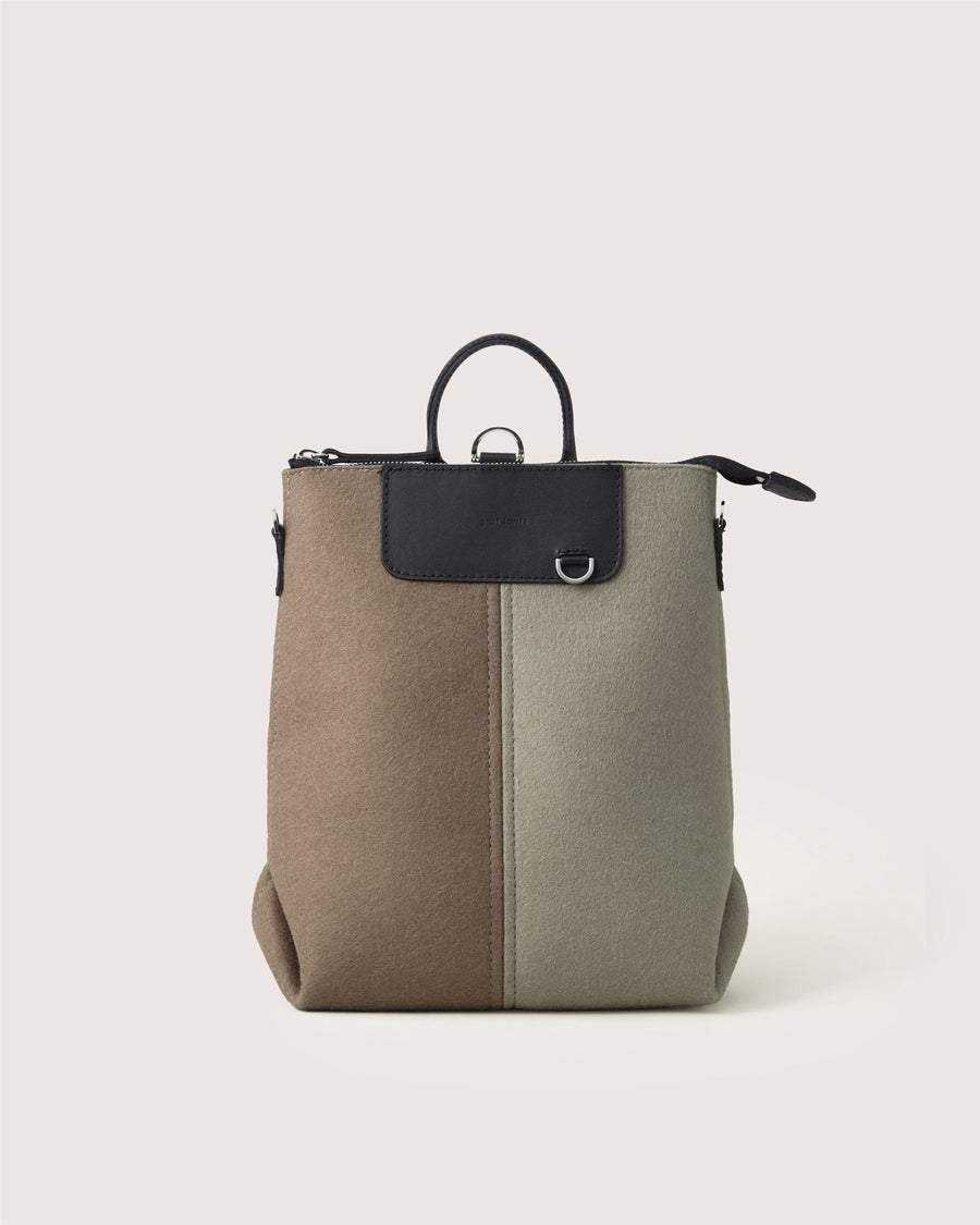 Bedford Merino Wool Midi Colorblock Backpack