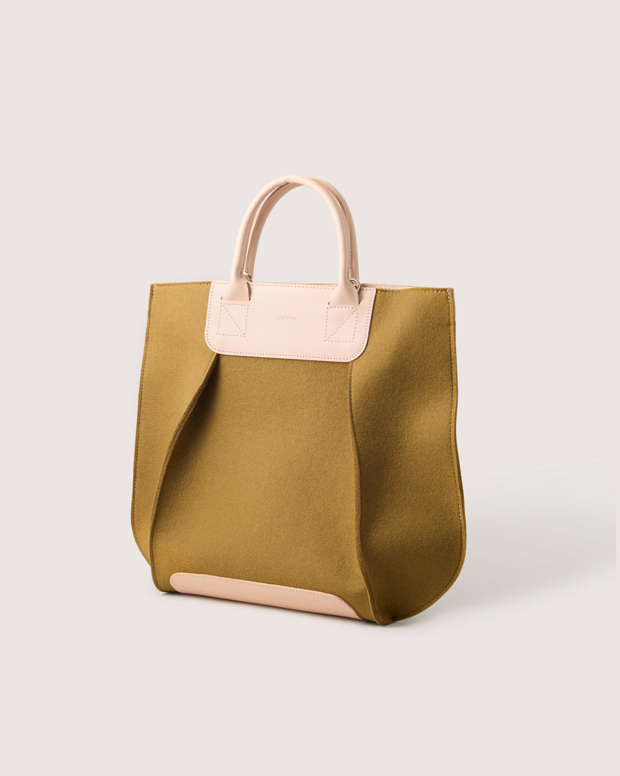 Frankie Merino Wool Crossbody and Top Handle Tote Bag in Dark Grey