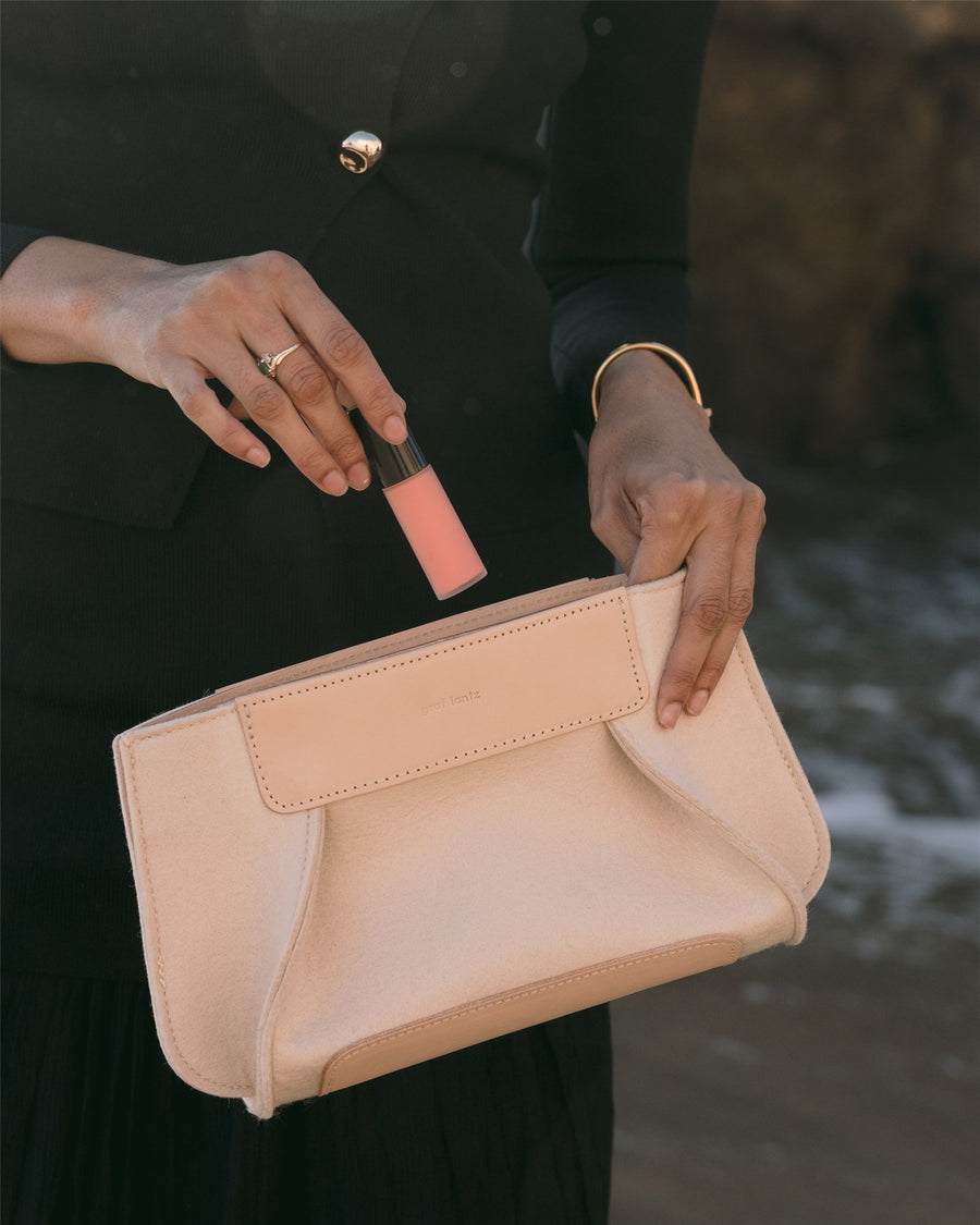 Frankie Merino Wool Clutch