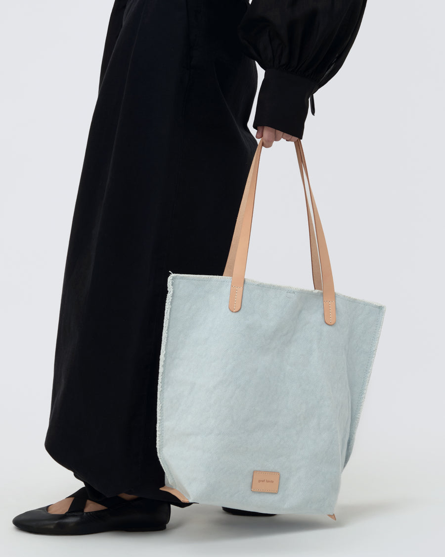 Hana 100% Hand Dyed Cotton Canvas Tote Bag in Horizon | Graf Lantz