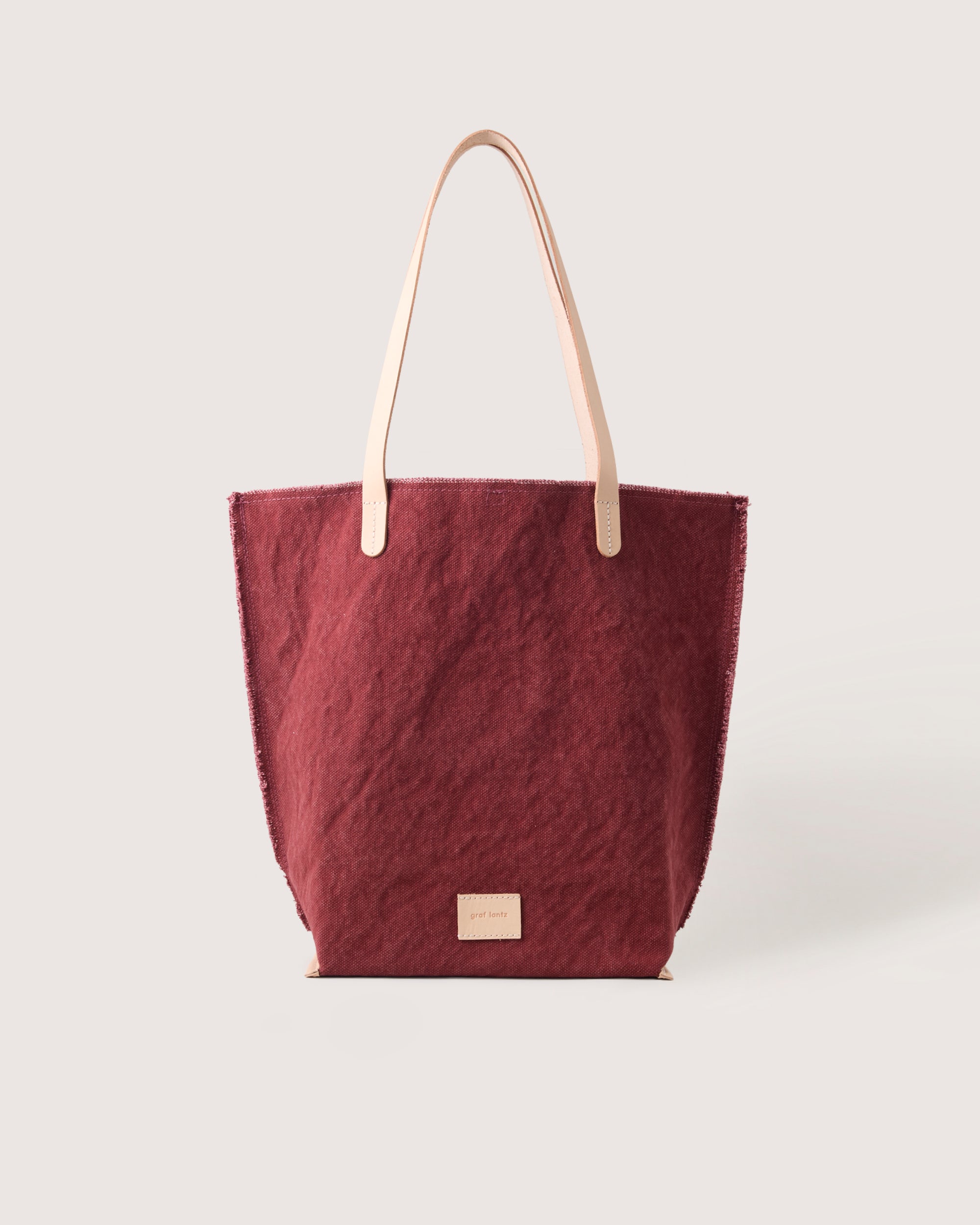 Hana Canvas Tote in Plum Canvas | Graf Lantz
