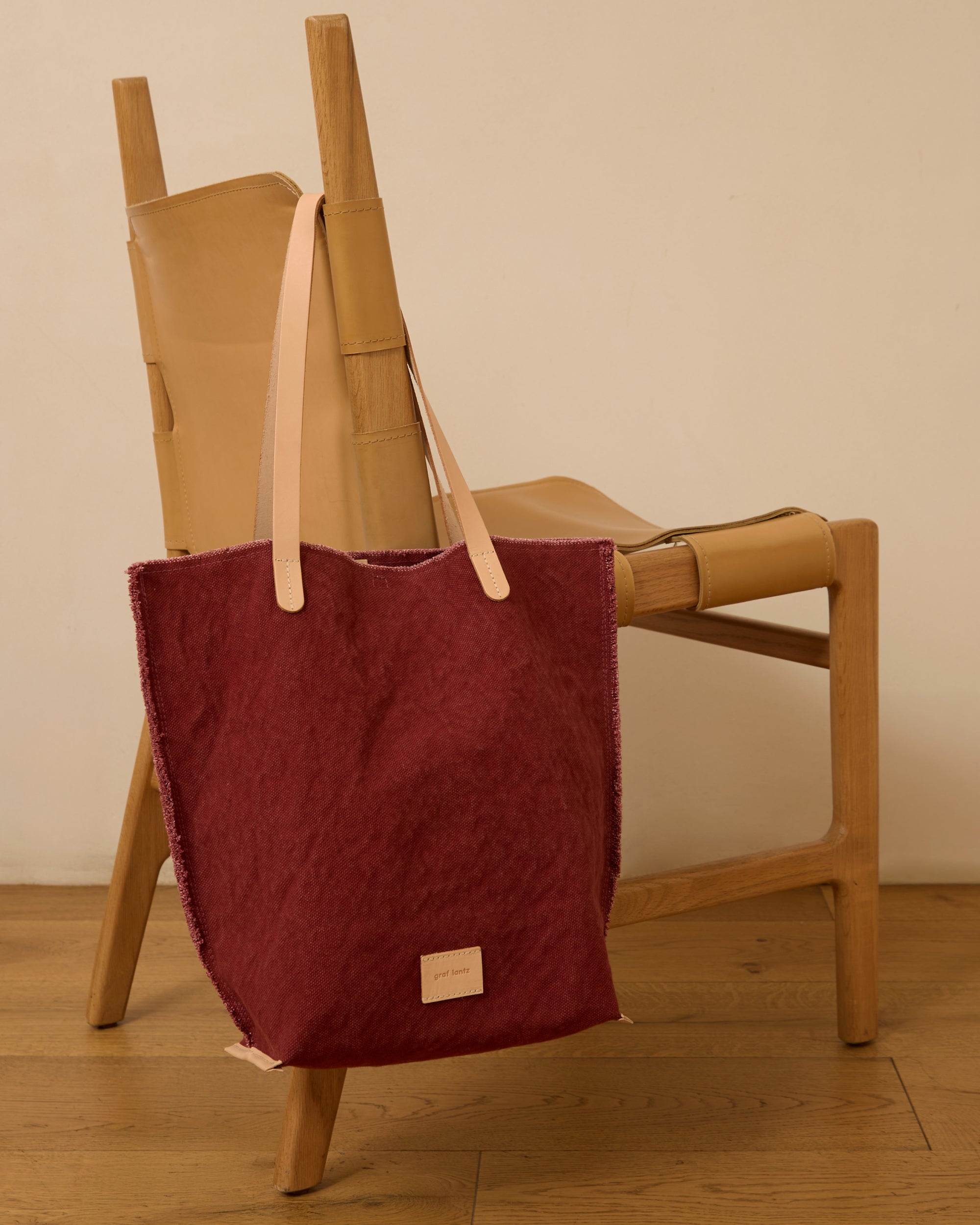 Hana Canvas Tote in Plum Canvas | Graf Lantz