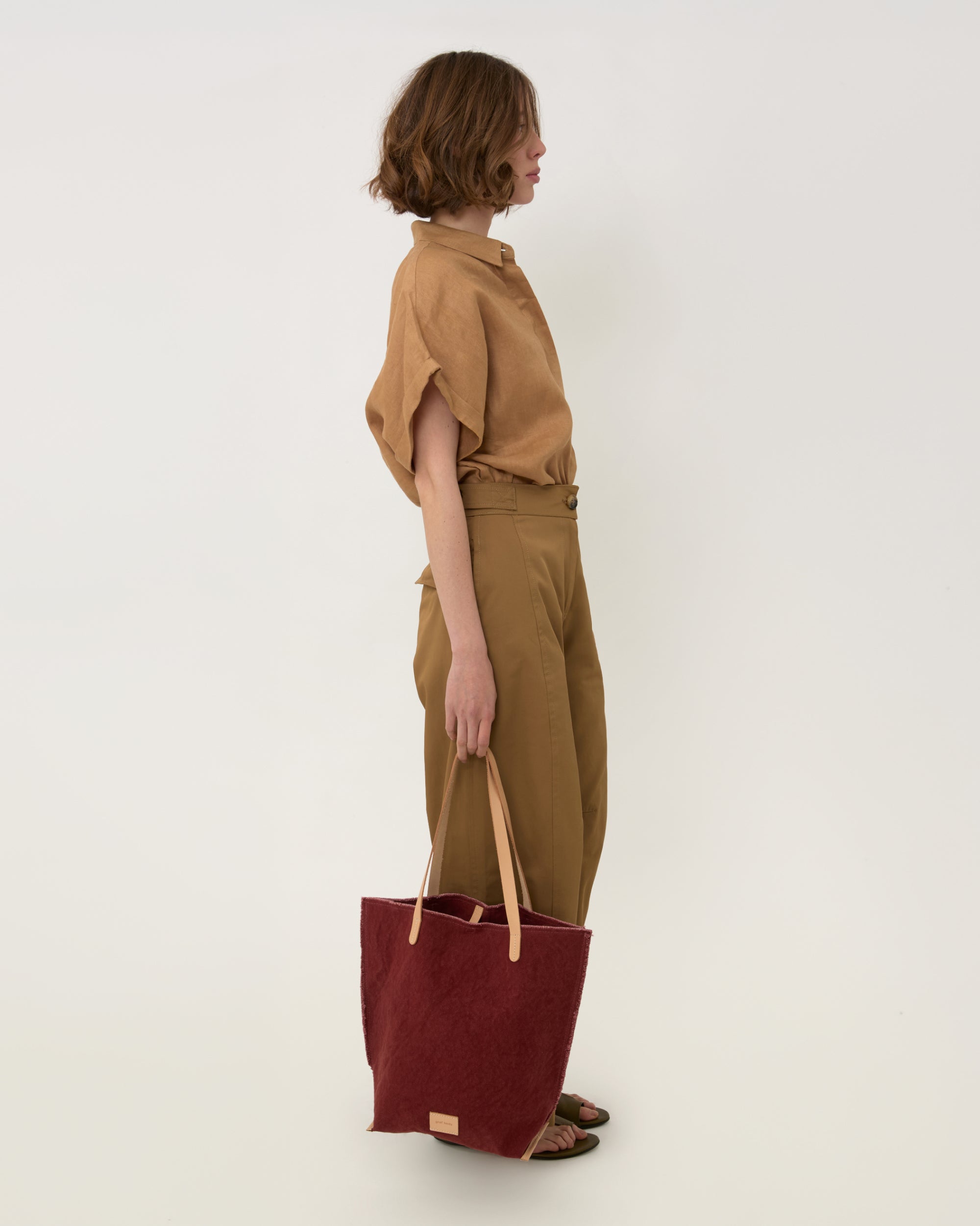 Hana Canvas Tote in Plum Canvas | Graf Lantz