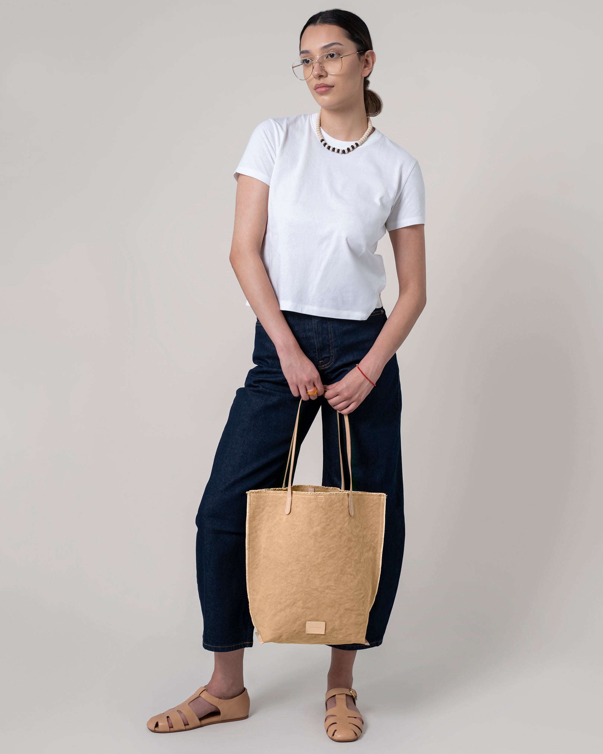 Hana Canvas Tote in Sand Canvas | Graf Lantz