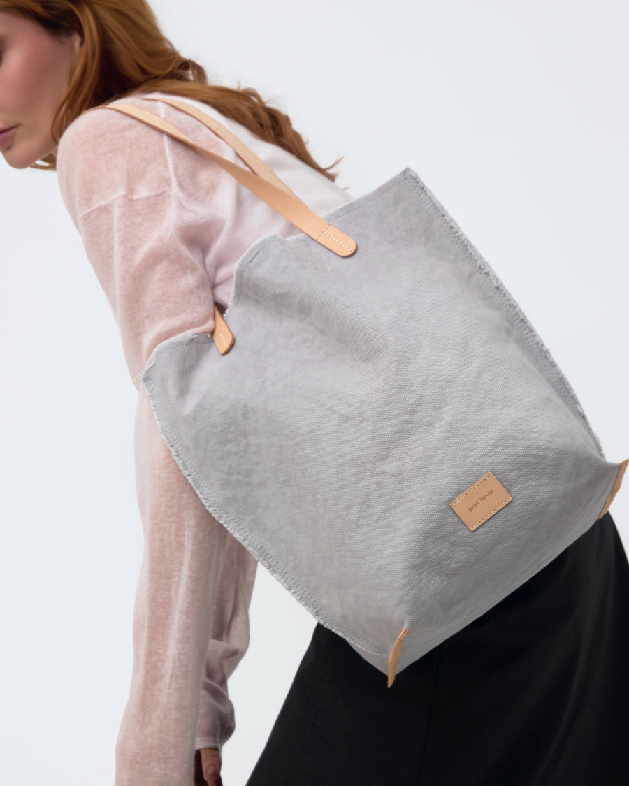 Hana Canvas Tote in Sand Canvas | Graf Lantz