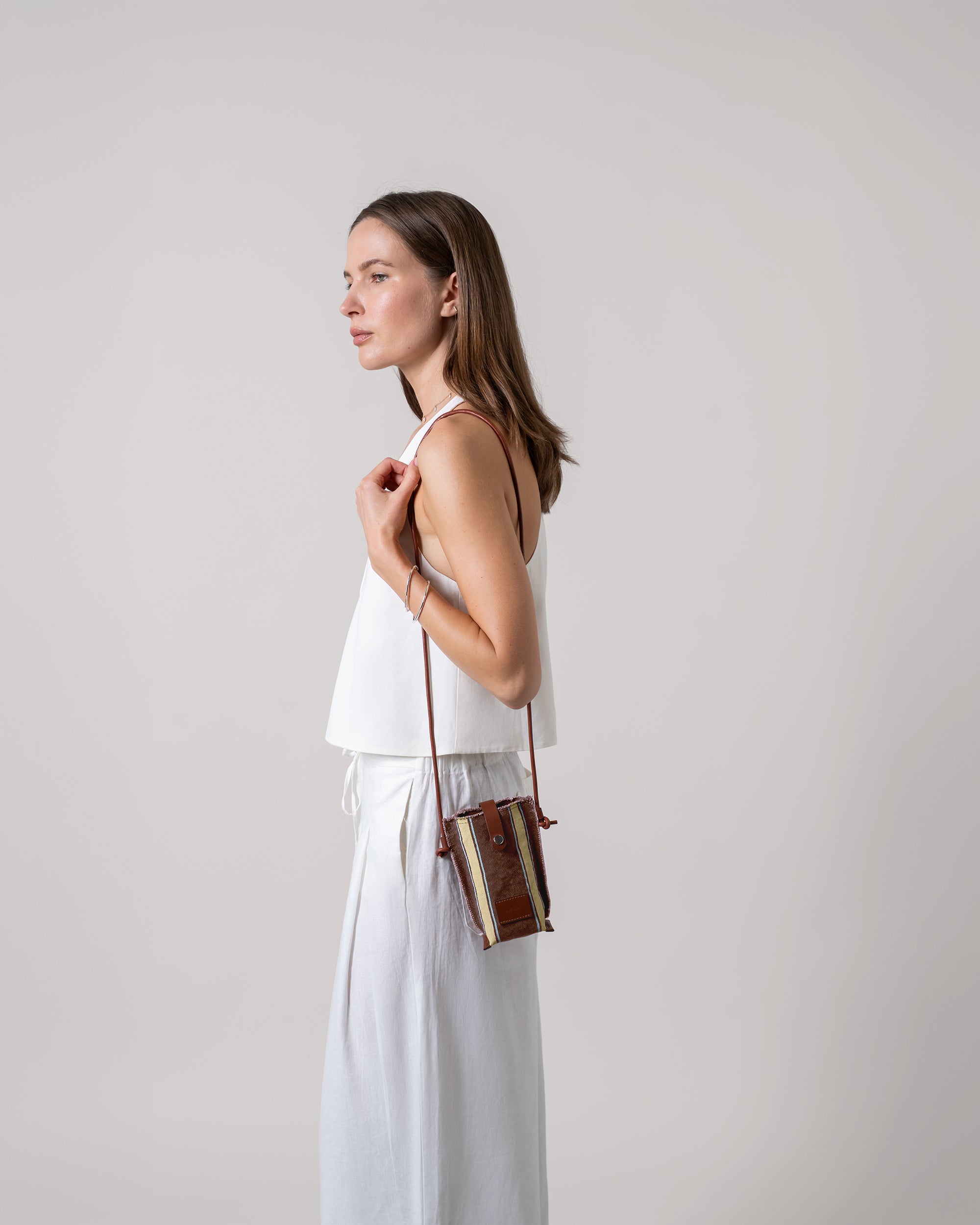 Hana Canvas Phone Crossbody