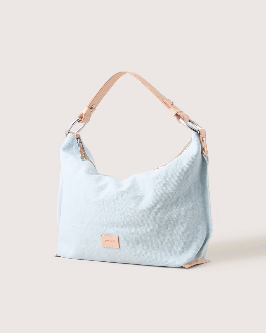 Hana Canvas Hobo Bag in Black Canvas | Graf Lantz