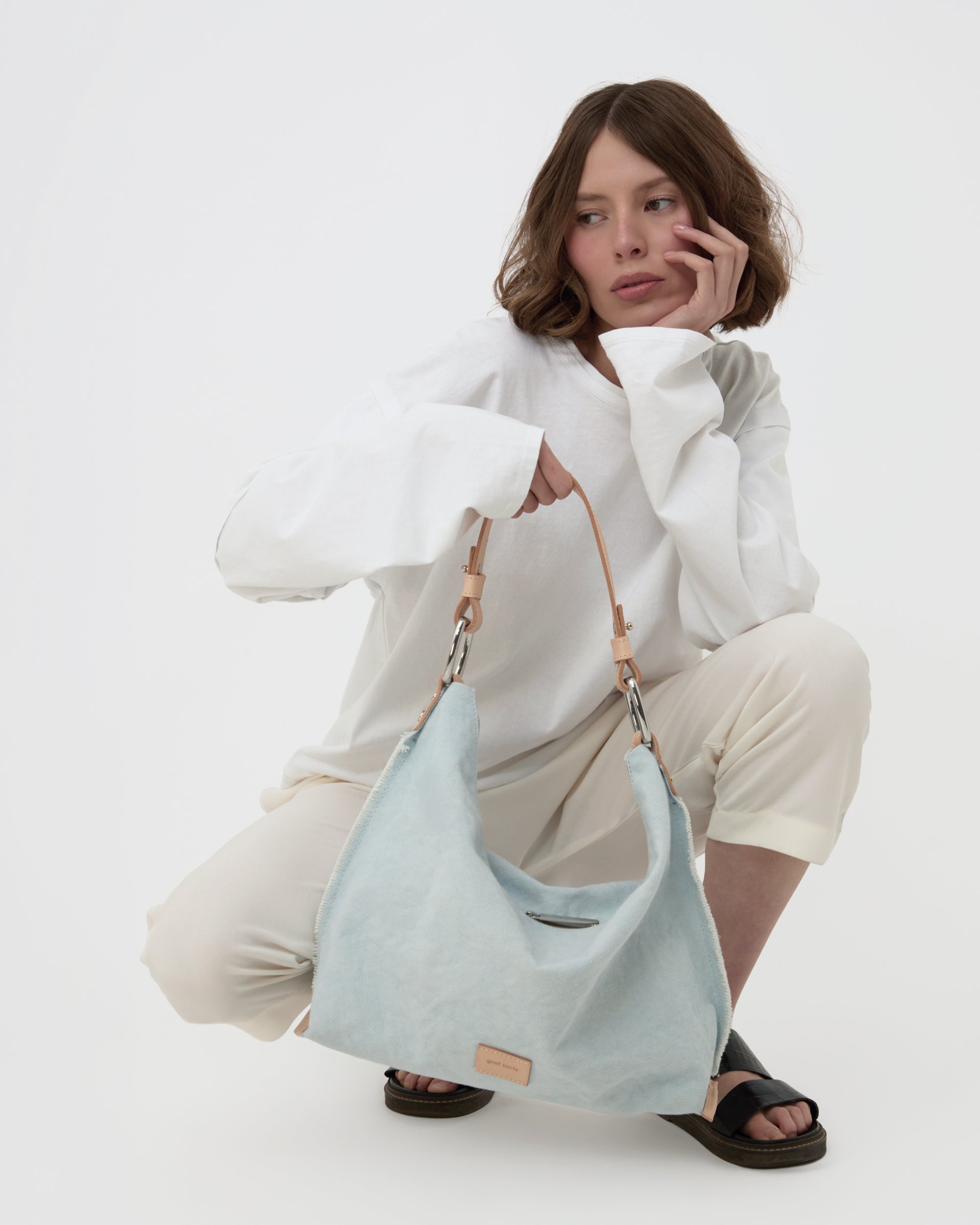 Hana Canvas Hobo Bag