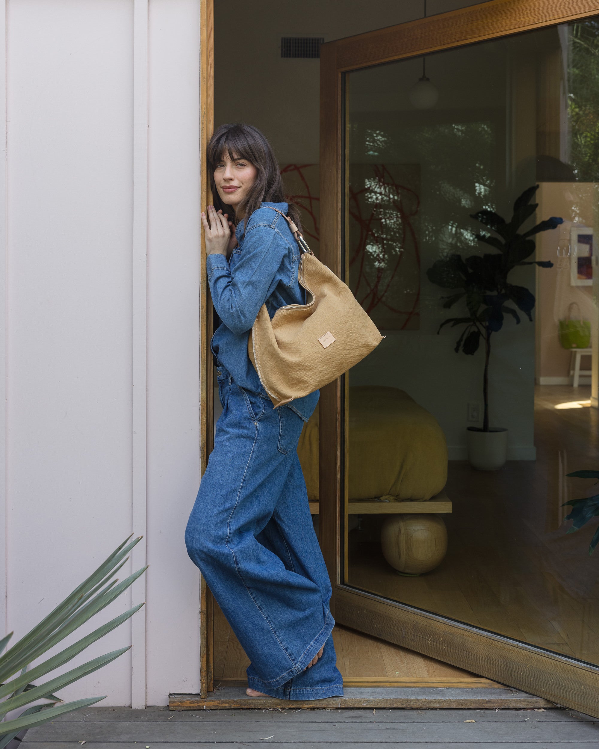 Hana Canvas Hobo Bag