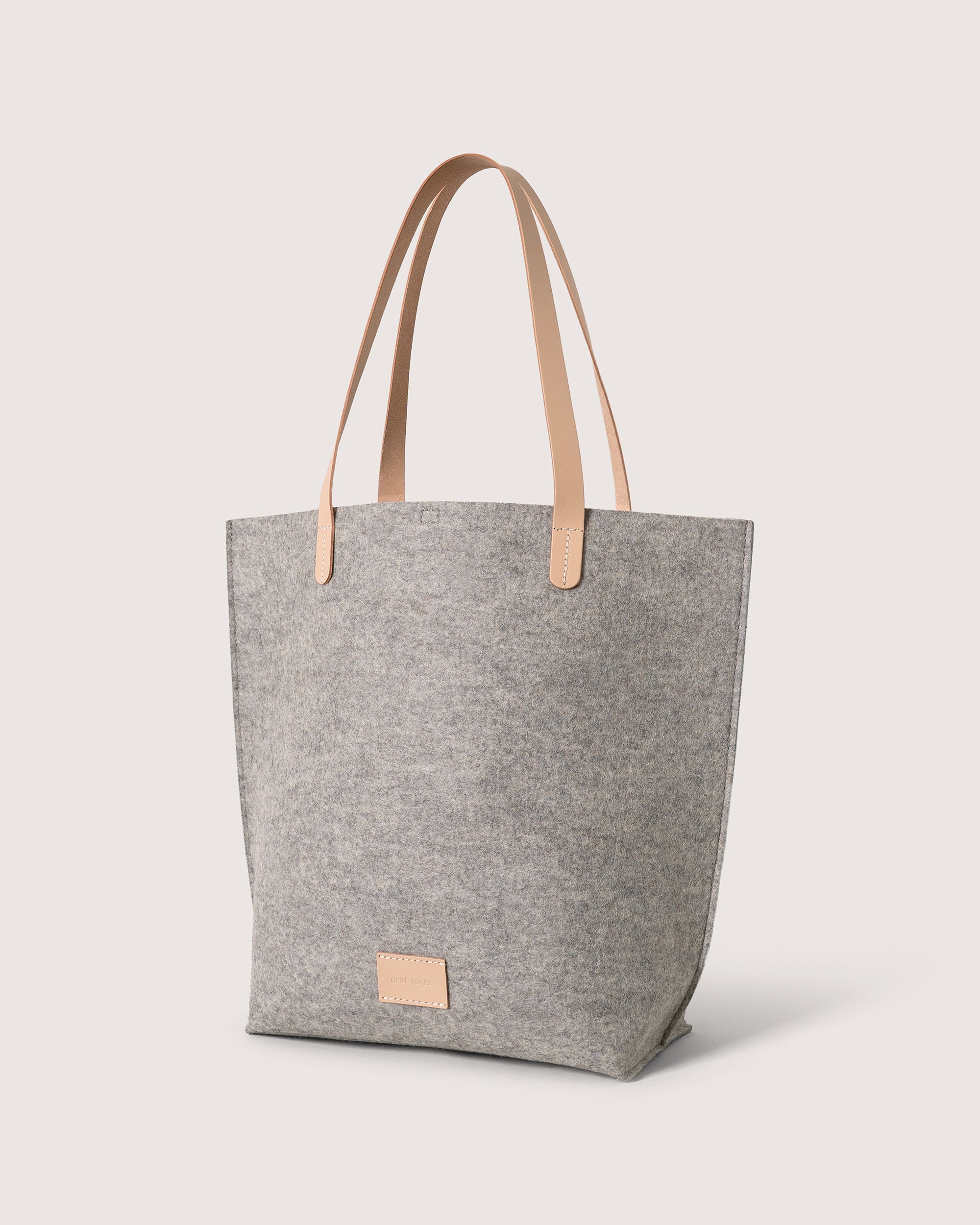 Hana Merino Wool Tote Bag in Gray | Graf Lantz