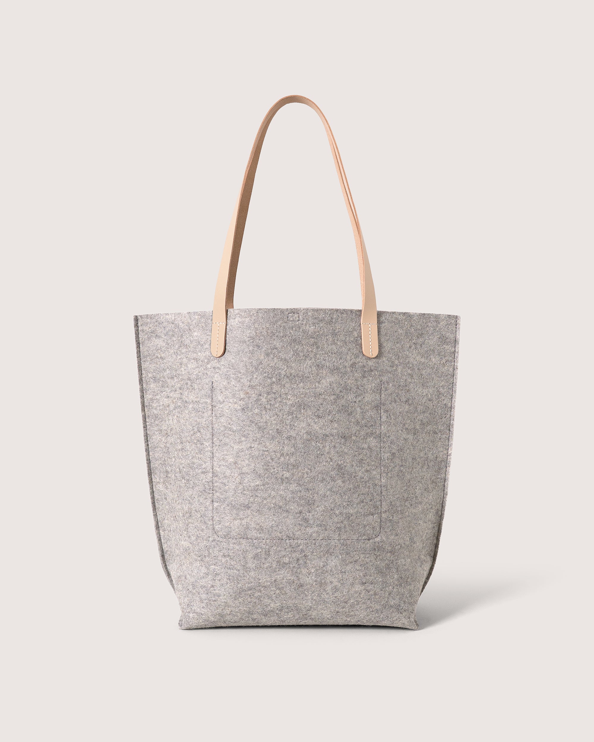 Hana Merino Wool Tote Bag in Gray | Graf Lantz