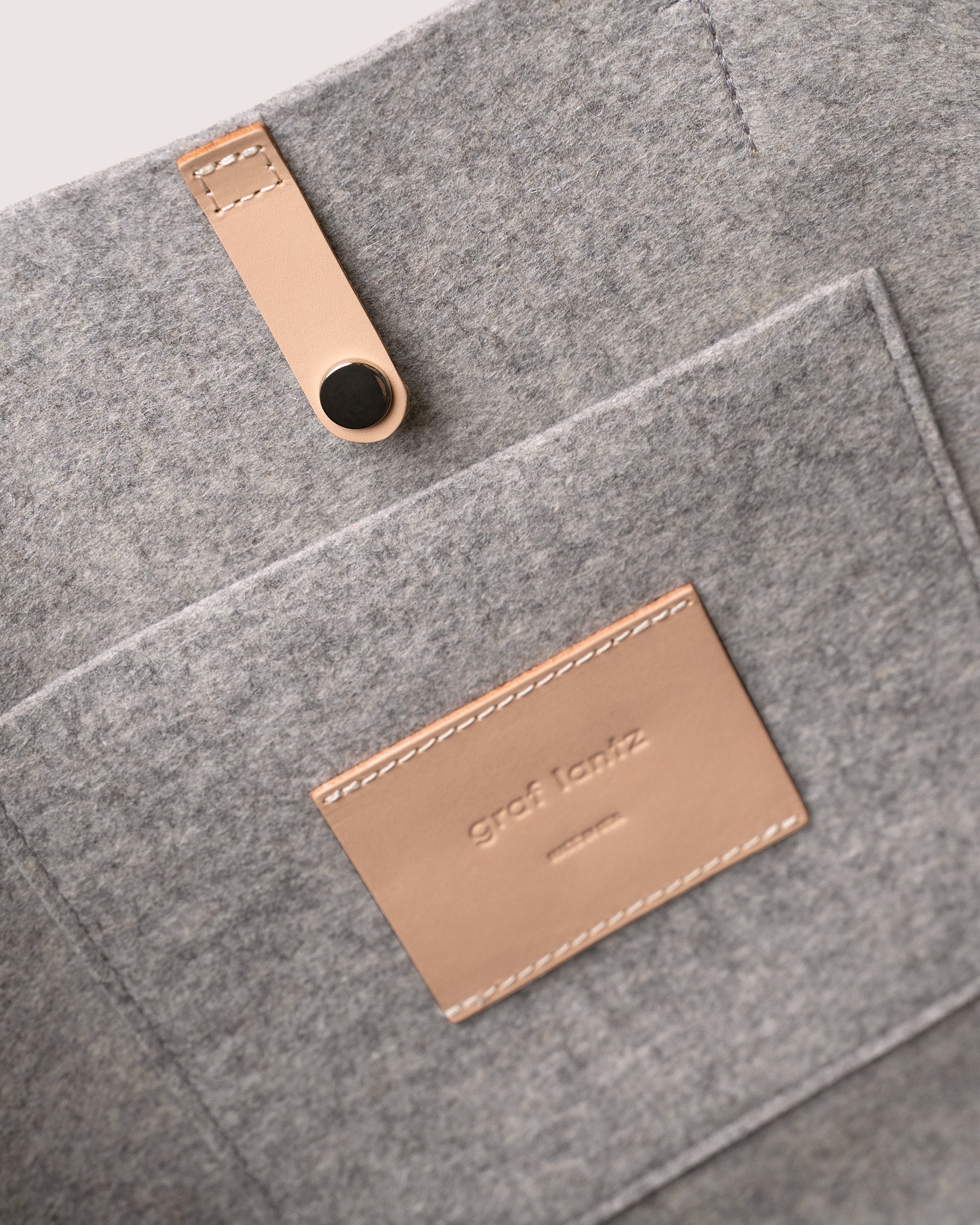 Hana Merino Wool Tote Bag in Gray | Graf Lantz