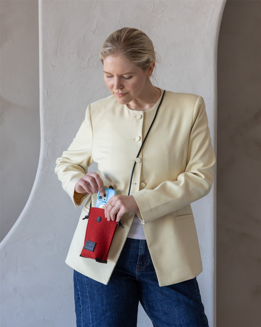 Hana Merino Wool Phone Crossbody