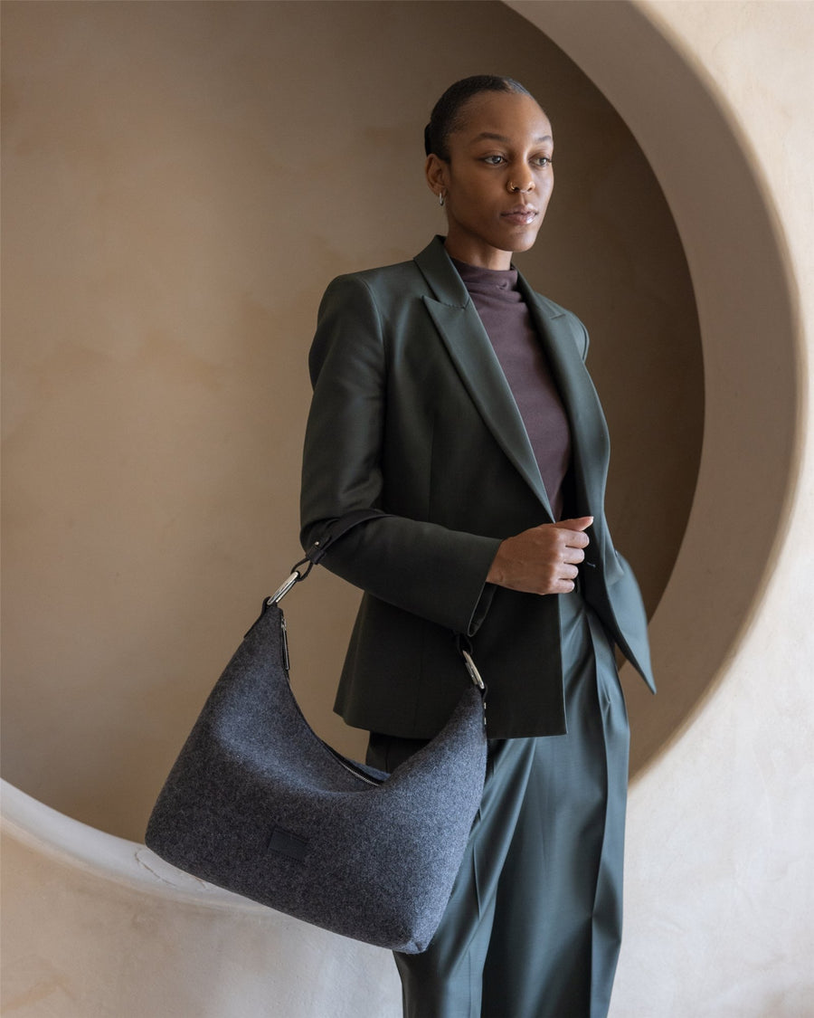 Hana Merino Wool Hobo Bag