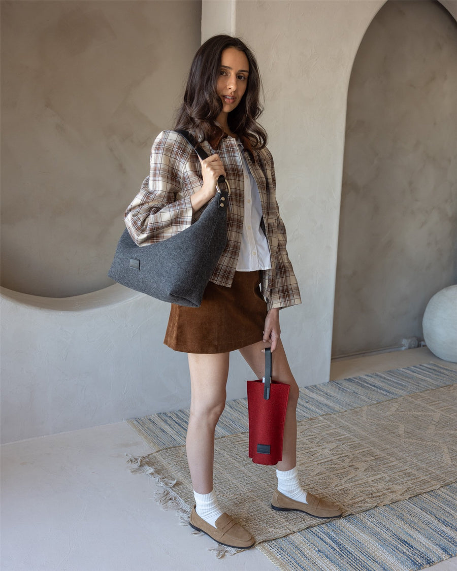 Hana Merino Wool Hobo Bag