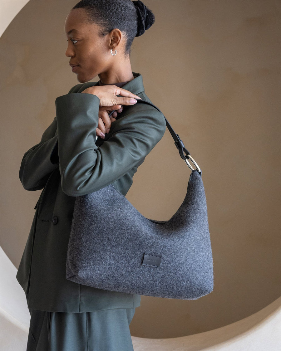 Hana Merino Wool Hobo Bag