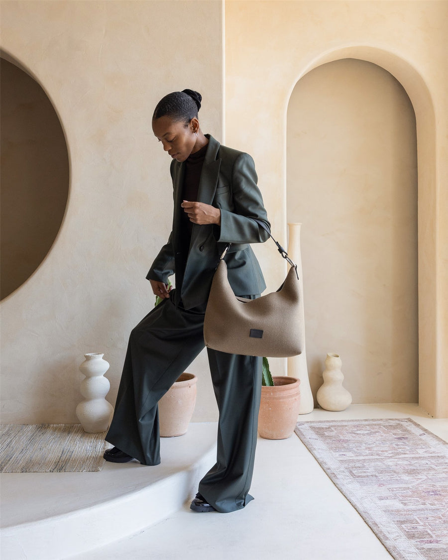 Hana Merino Wool Hobo Bag