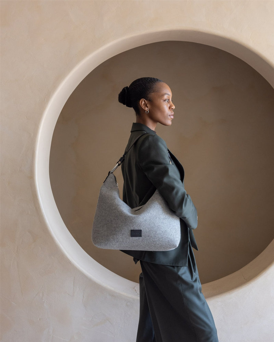 Hana Merino Wool Hobo Bag