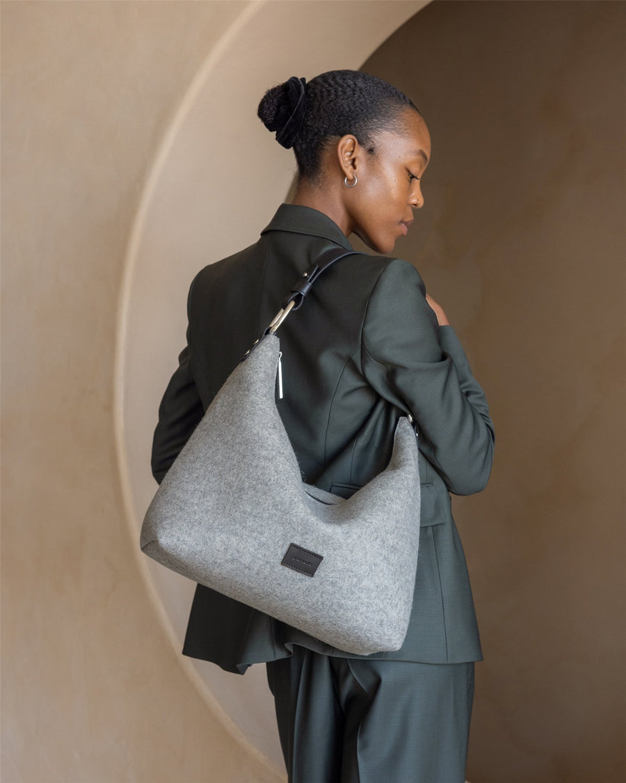 Hana Merino Wool Hobo Bag