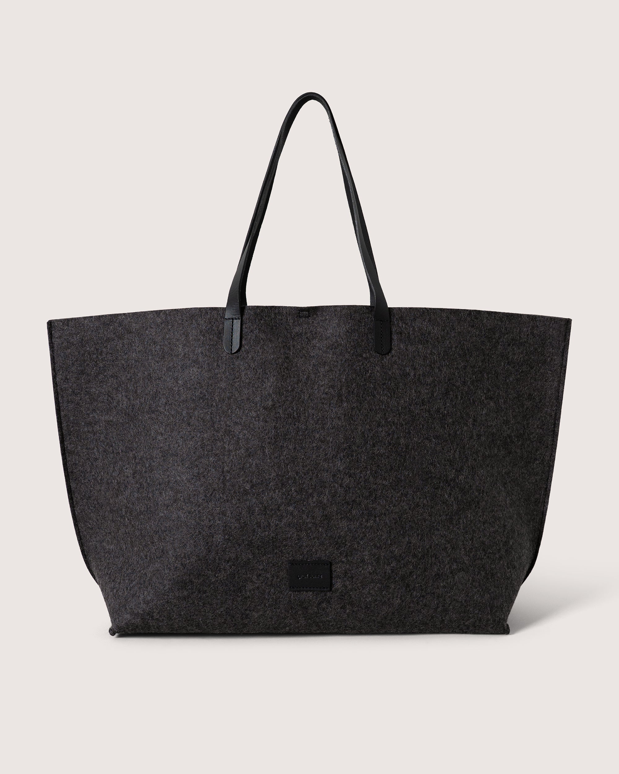 Hana Merino Wool Boat Bag in Gray | Graf Lantz