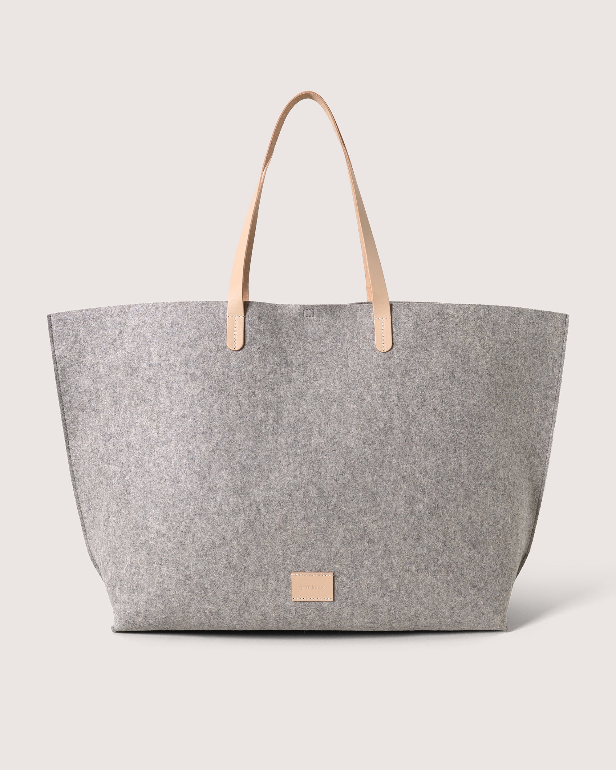 Hana Merino Wool Boat Bag in Gray | Graf Lantz