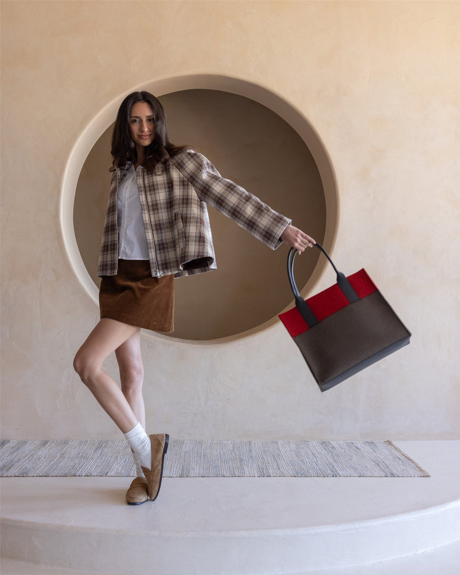 Jaunt Merino Wool Midi Tote