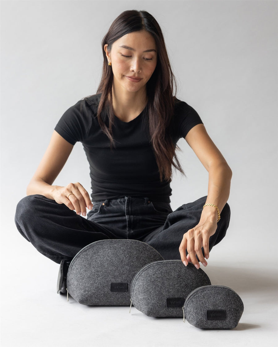 Pochi Merino Wool Large Pouch Set