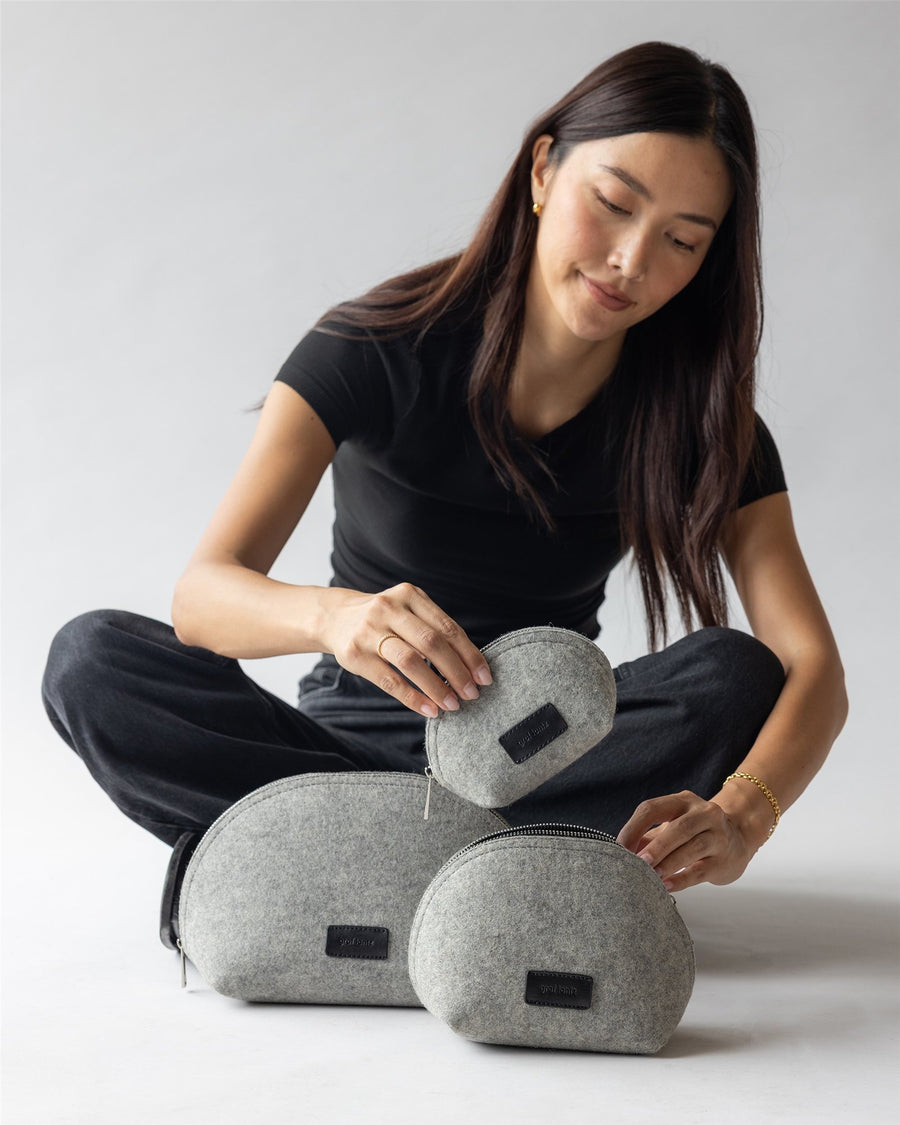 Pochi Merino Wool Large Pouch Set