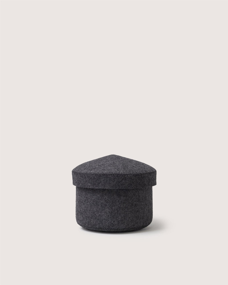 Merino Wool Small Bin w/ Lid
