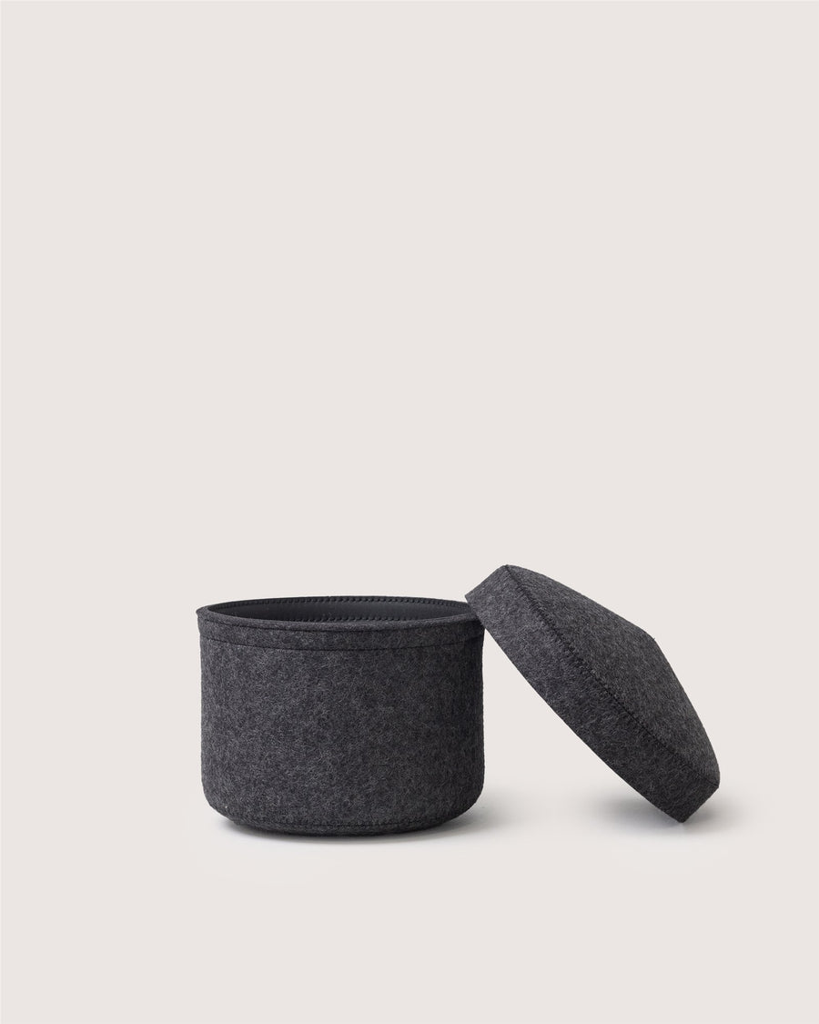 Merino Wool Small Bin w/ Lid
