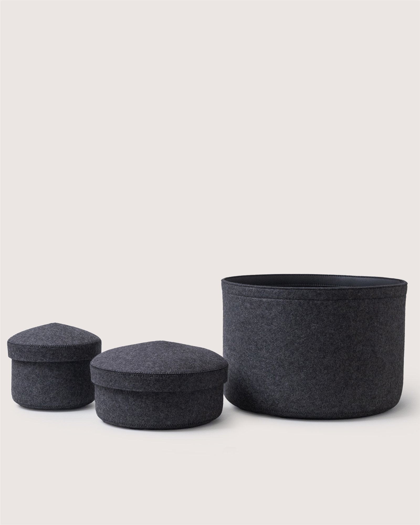 Merino Wool Small Bin w/ Lid