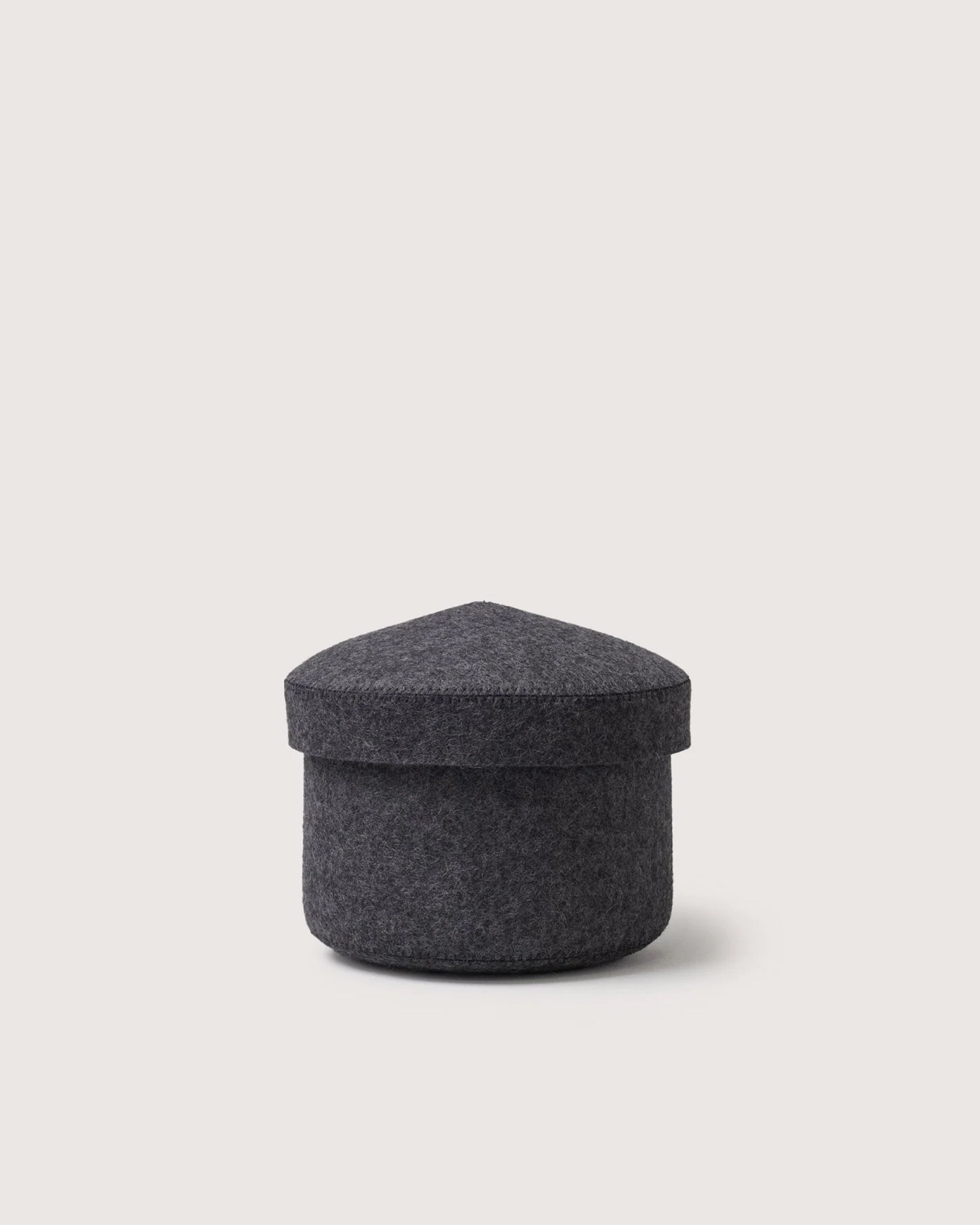 Merino Wool Small Bin w/ Lid