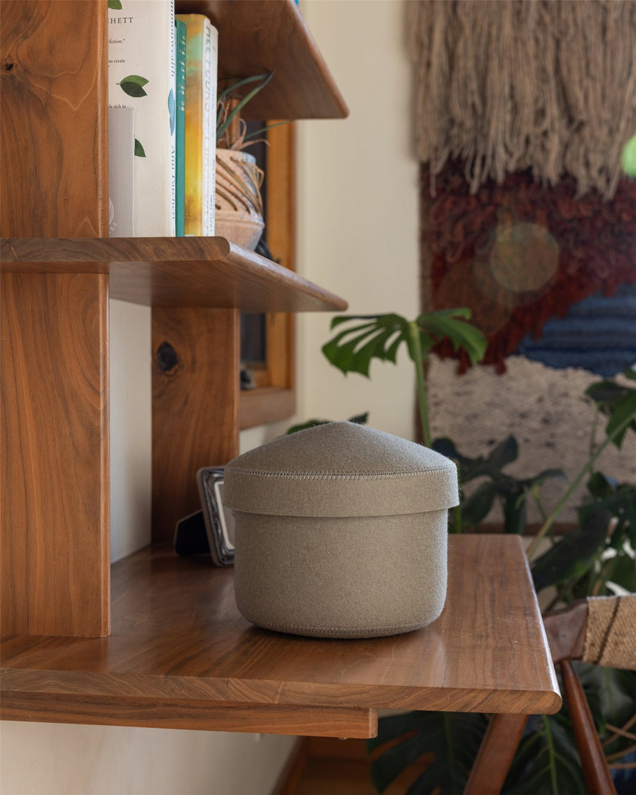 Merino Wool Small Bin w/ Lid