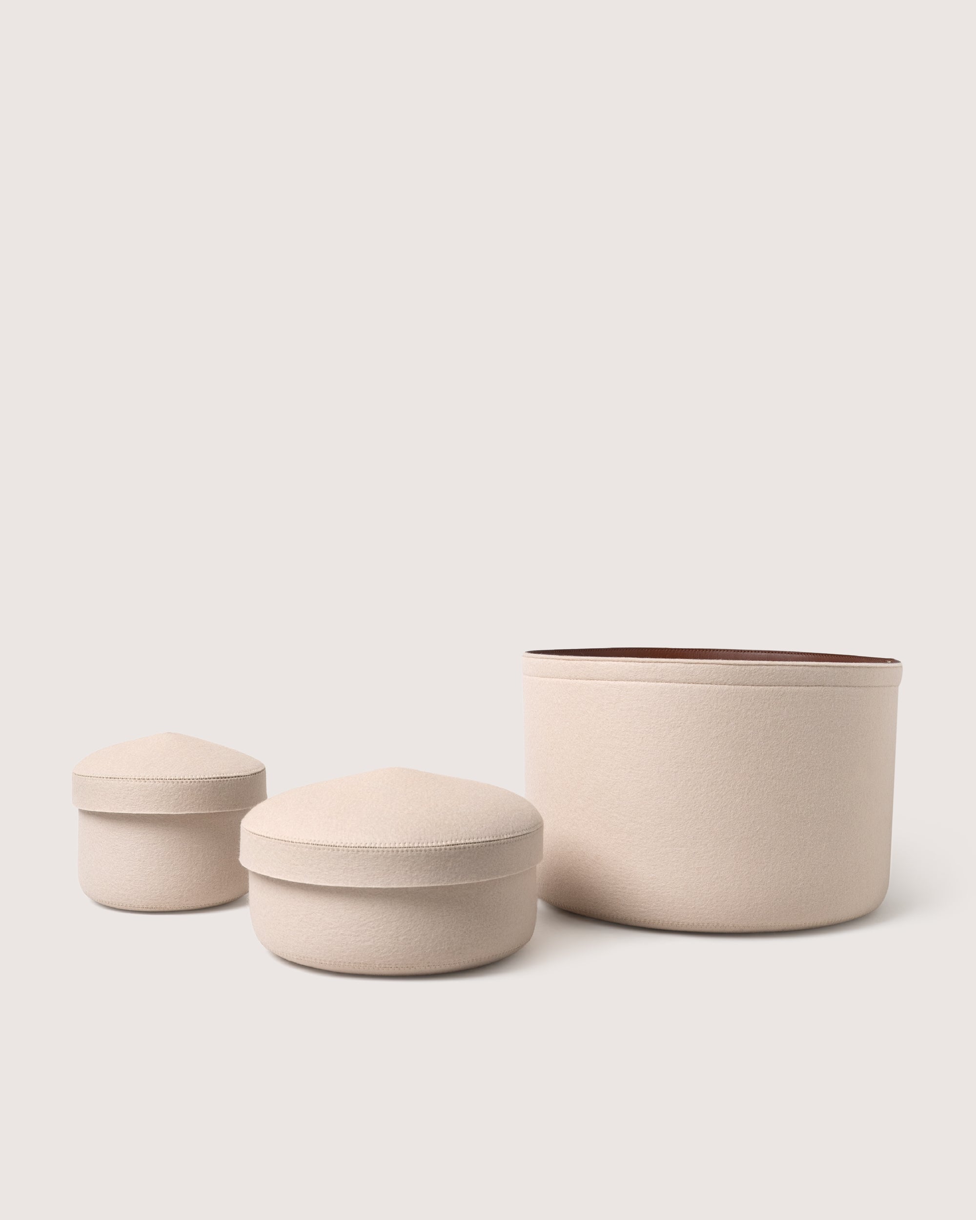 Merino Wool Medium Bin w/ Lid