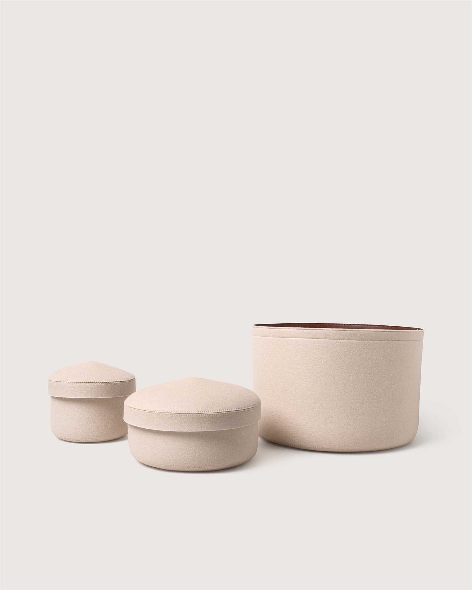 Merino Wool Small Bin w/ Lid