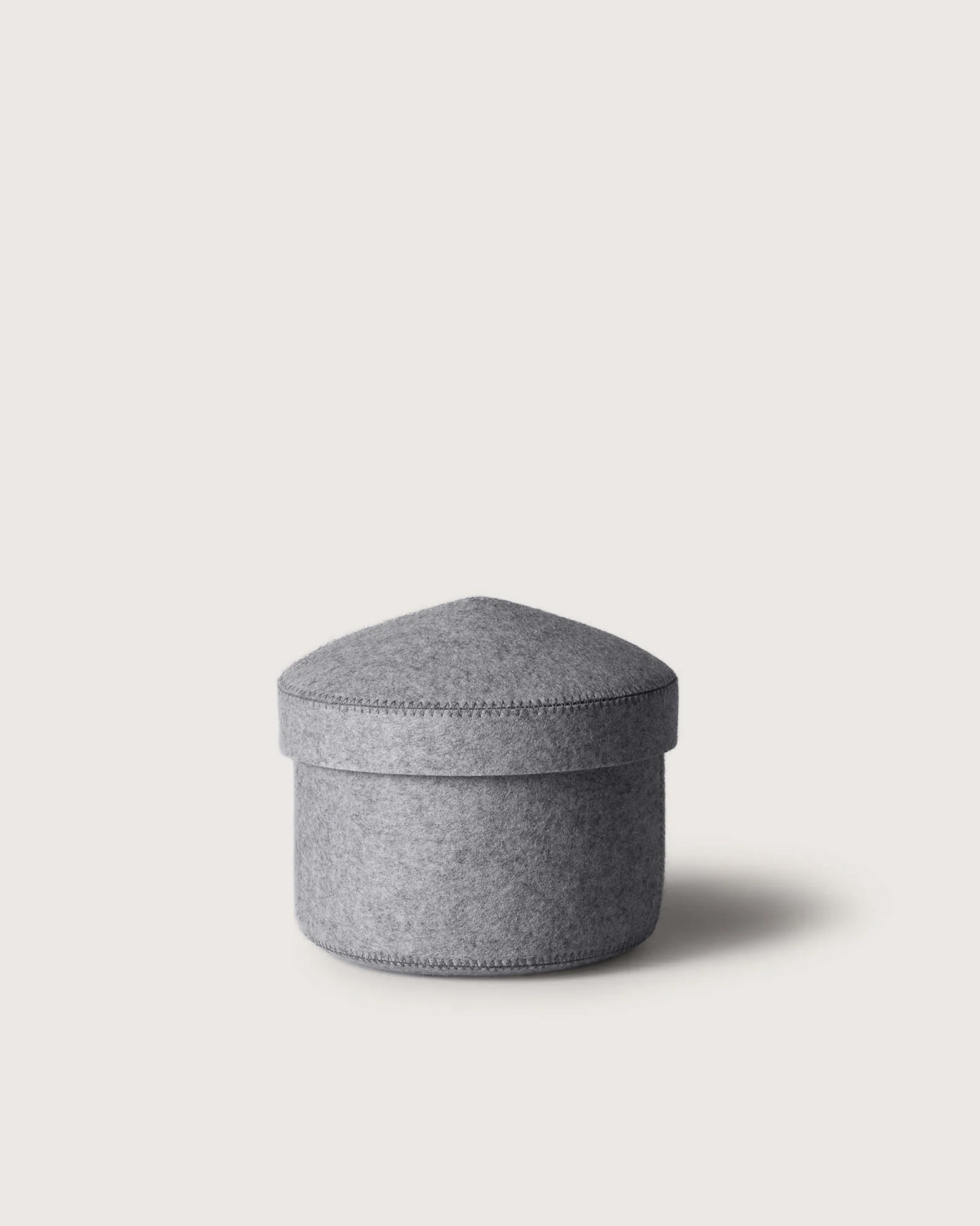 Merino Wool Small Bin w/ Lid