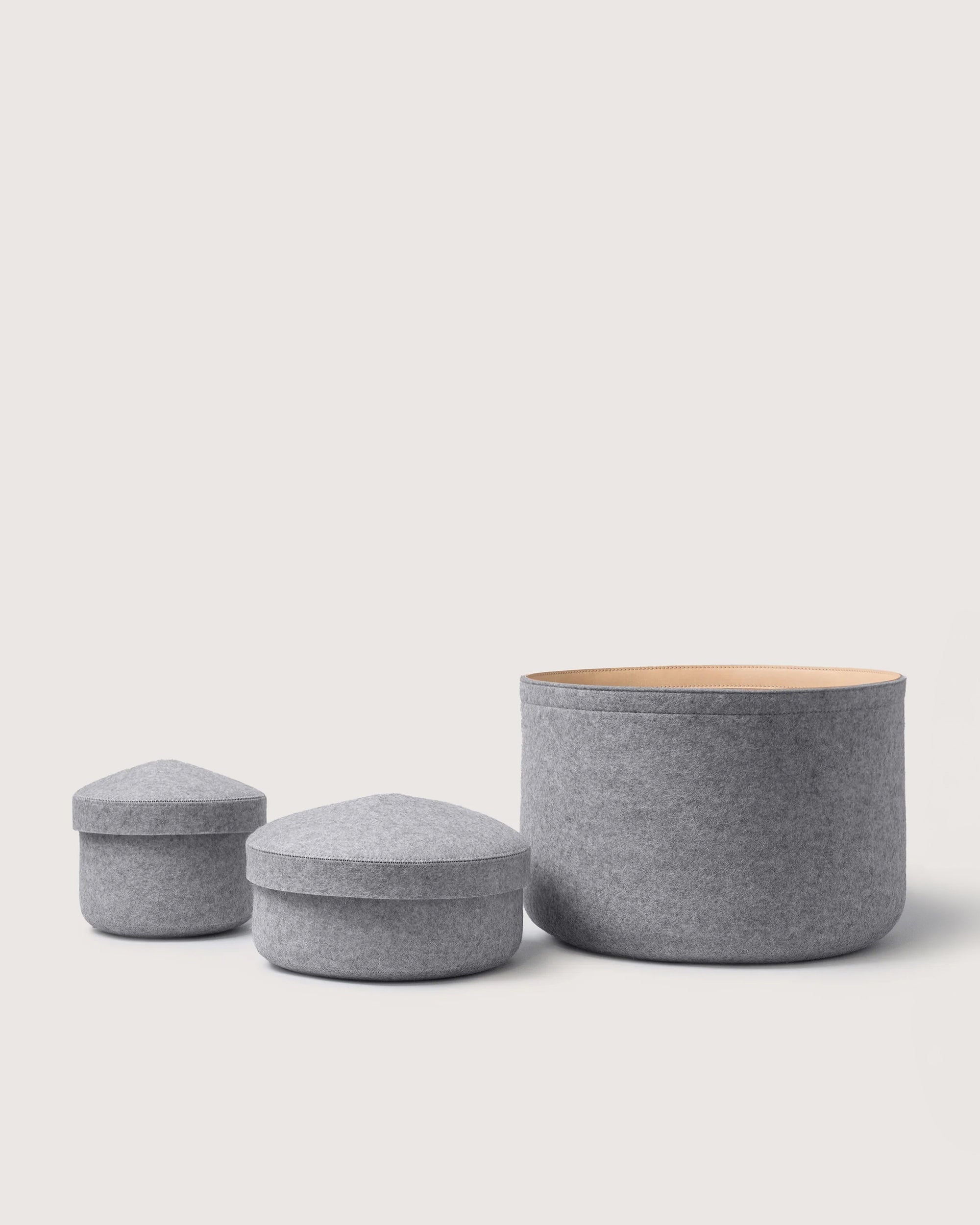Merino Wool Small Bin w/ Lid