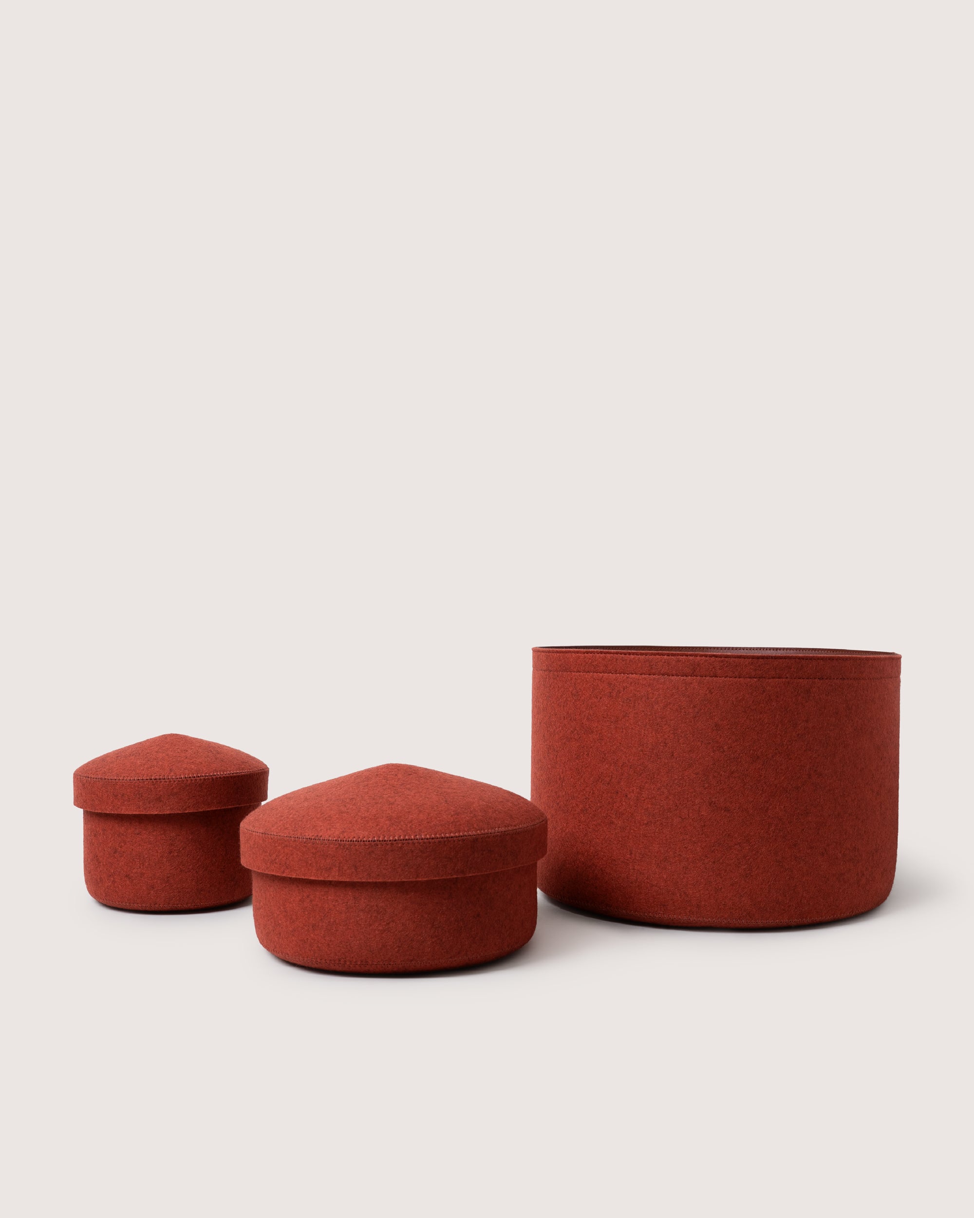 Merino Wool Small Bin w/ Lid