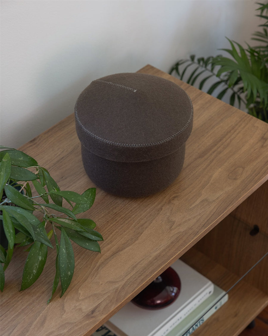 Merino Wool Small Bin w/ Lid