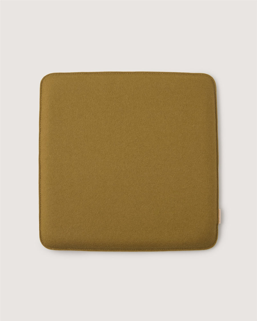 Zabuton Merino Wool Square Seat Pad in Granite | Graf Lantz