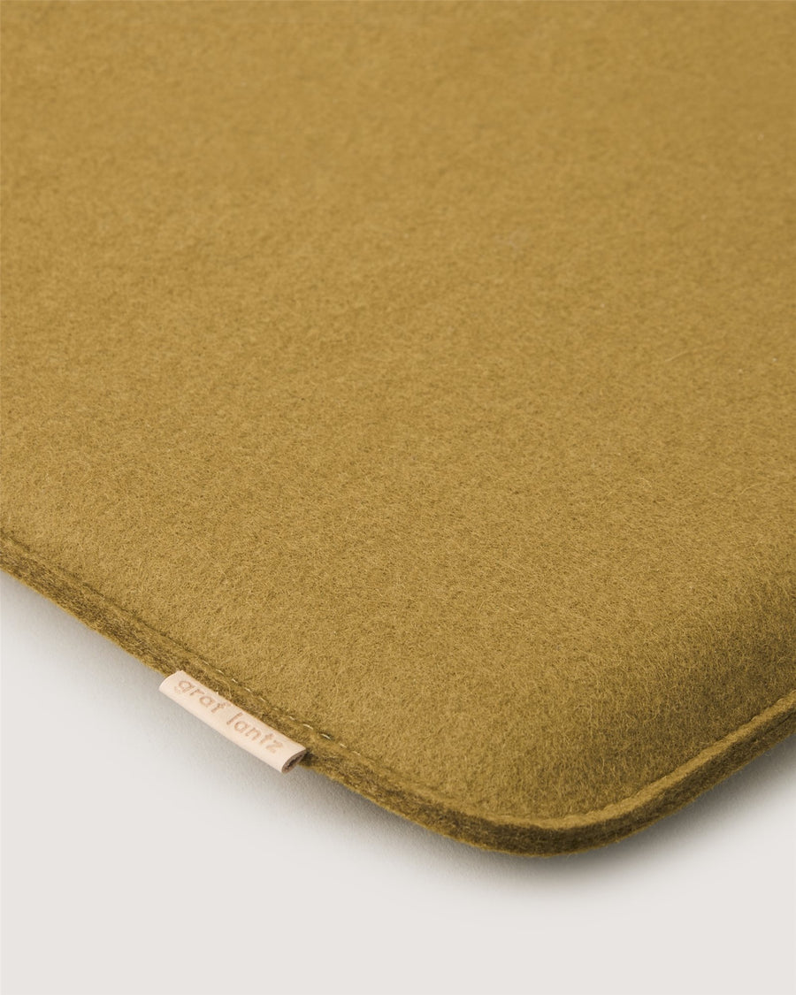 Zabuton Merino Wool Square Seat Pad in Granite | Graf Lantz