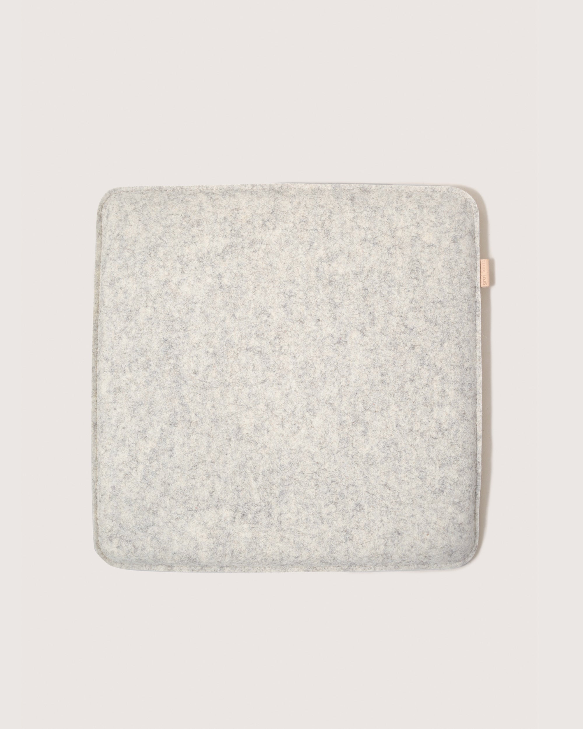 Zabuton Merino Wool Square Seat Cushion (Granite)