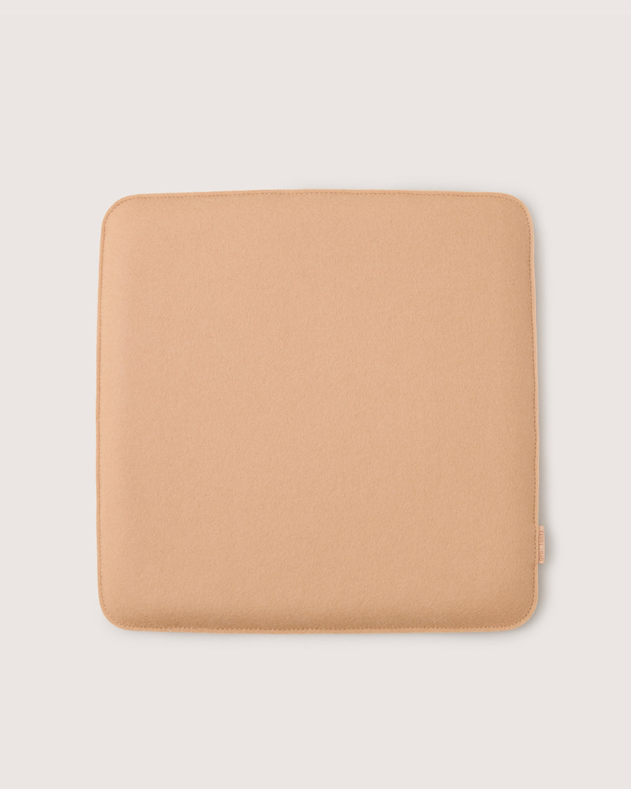 Zabuton Merino Wool Square Seat Pad in Granite | Graf Lantz