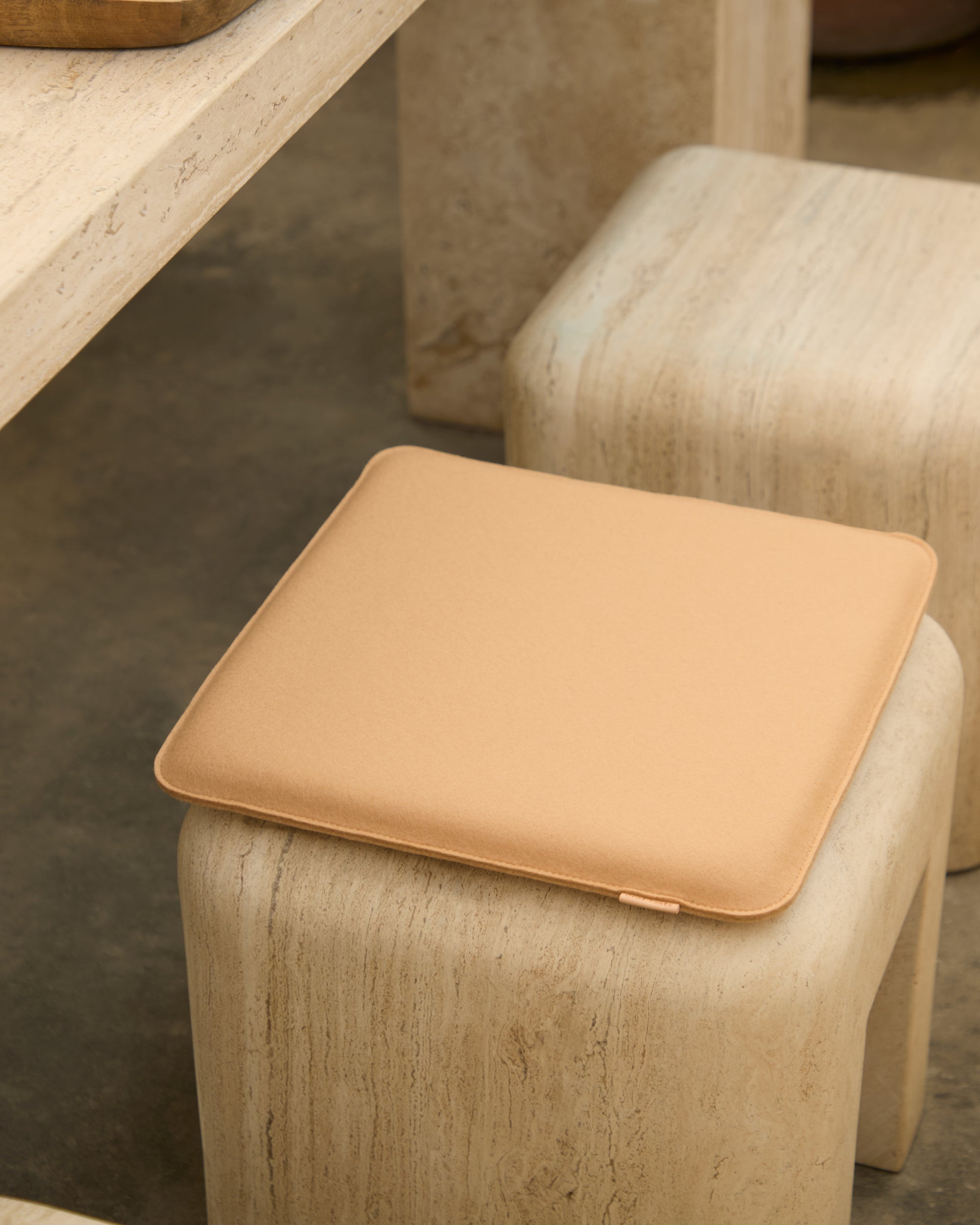 Zabuton Merino Wool Square Seat Cushion